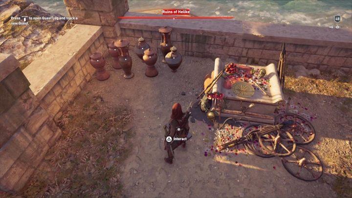 Lokacja enigmatycznego Ostrakonu: Ruiny Helike, Achaja - Enigmatyczne ostrakony w regionie Achaja - Assassins Creed Odyssey - poradnik do gry