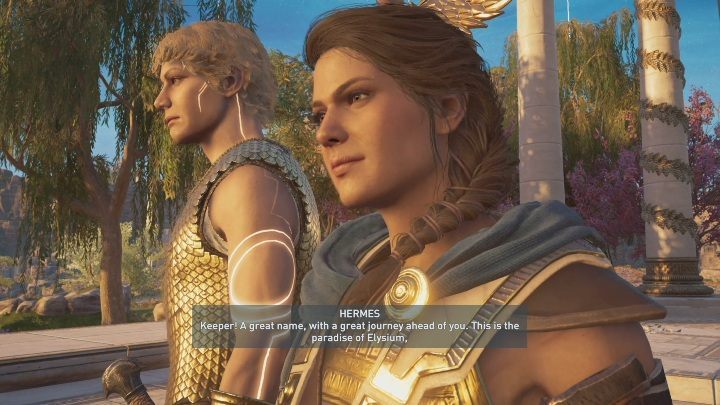 W walce pomoże Ci Hermes - Witamy w Elizjum - Solucja Los Atlantydy w AC Odyssey - Assassins Creed Odyssey - poradnik do gry