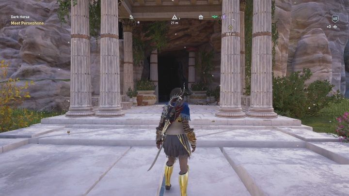 Aby dostać się do wnętrza tej lokacji musisz odnaleźć wejście do jaskini - Zakopana Grota Milczenia - Ślady Hermesa w DLC Lost Atlantydy - Assassins Creed Odyssey - poradnik do gry