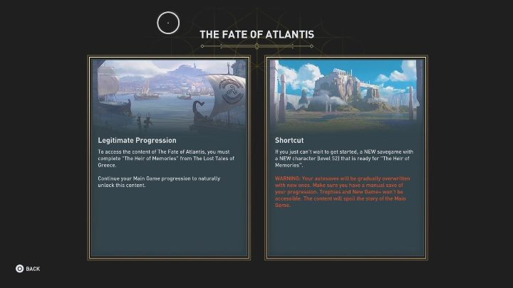 Jest jednak szybszy sposób na dostanie się do Atlantydy - Czy mogę włączyć DLC Los Atlantydy bez przejścia gry? - Assassins Creed Odyssey - poradnik do gry