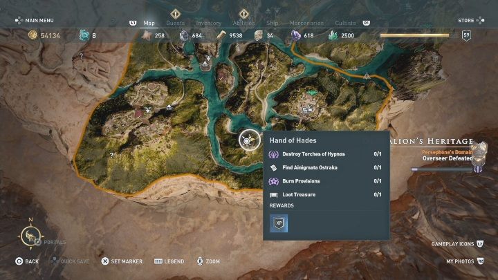 W lokacji Dziedzictwo Deukaliona/Deukalions Heritage znajdziesz jeden Enigmatyczny Ostrakon - Dziedzictwo Deukaliona - mapa DLC Lost Atlantydy - Assassins Creed Odyssey - poradnik do gry