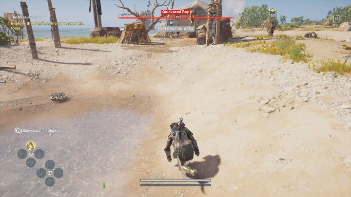 Twoim pierwszym zadaniem będzie udanie się do obozu bandytów i odnalezienie młotka oraz dłuta - Obraz wiary - Solucja Assassins Creed Odyssey - Assassins Creed Odyssey - poradnik do gry