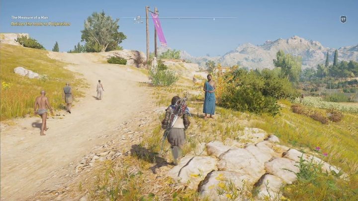 Wraz z mężczyzną udasz się na farmę - Obraz wiary - Solucja Assassins Creed Odyssey - Assassins Creed Odyssey - poradnik do gry