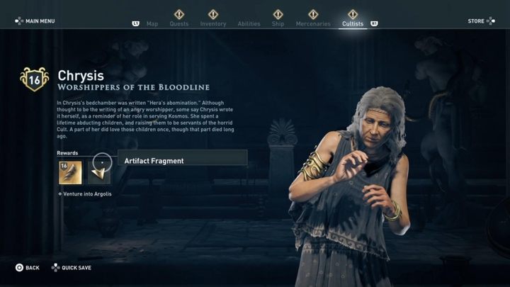 Gdzie ją odnaleźć - Wyznawcy Rodu - Czciciele Kosmosa w Assassins Creed Odyssey - Assassins Creed Odyssey - poradnik do gry