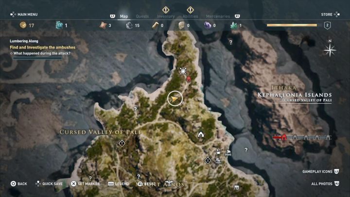 Miejsce zasadzki. - Wyspy Kefalońskie - Misje poboczne w Assassins Creed Odyssey - Assassins Creed Odyssey - poradnik do gry