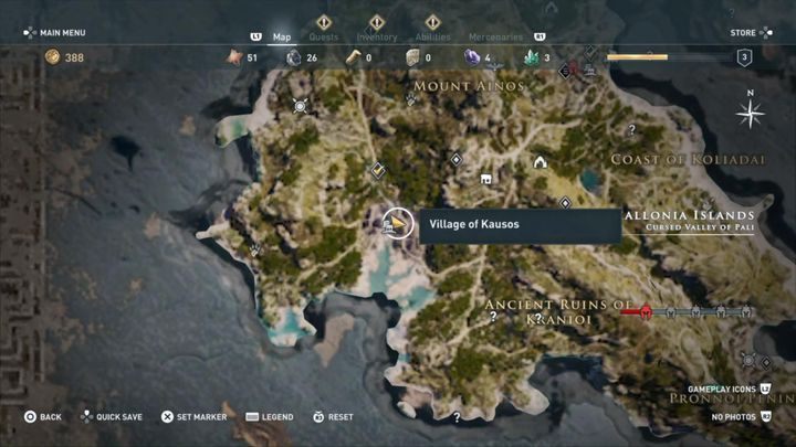 Start misji: Wioska Kausos, po uwolnieniu jeńców - Wyspy Kefalońskie - Misje poboczne w Assassins Creed Odyssey - Assassins Creed Odyssey - poradnik do gry