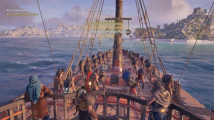 W trakcie podróżowania statkiem po świecie gry możesz zapragnąć opuścić jego pokład zanim dopłyniesz do portu czy innej interaktywnej lokacji - AC Odyssey: FAQ/Najczęściej zadawane pytania - Assassins Creed Odyssey - poradnik do gry