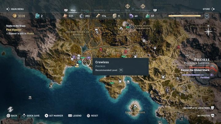 Start misji: Wybrzeże, doki - Fokida - Misje poboczne w Assassins Creed Odyssey - Assassins Creed Odyssey - poradnik do gry