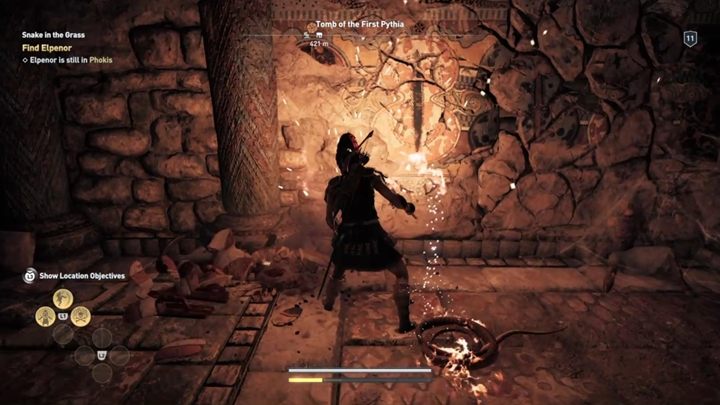 Dotrzesz do popękanej ściany - Grobowce w Fokida - Assassins Creed Odyssey - poradnik do gry