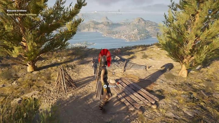 Rozwiązanie zagadki: Czeka cię dość długa wędrówka - spójrz na mapkę powyżej - Enigmatyczne ostrakony - Attyka - Assassins Creed Odyssey - poradnik do gry