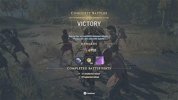 Bitwa rozgrywana po stronie broniącej się nacji jest prostsza do wygrania - Bohater do wynajęcia - trofeum w Assassins Creed Odyssey - Assassins Creed Odyssey - poradnik do gry