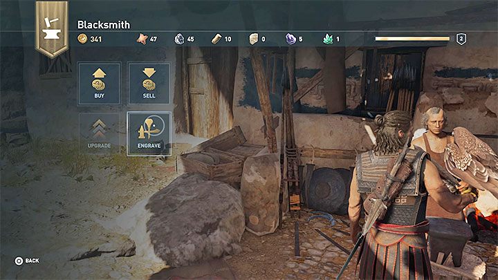 Po zagadaniu do handlarza pojawi się lista opcji - Oznacz jako swój - trofeum w Assassins Creed Odyssey - Assassins Creed Odyssey - poradnik do gry