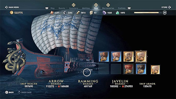 Rodzaj i statystyki przedmiotu: Unikalny wzór żagla Ogar Hadesa - Legendarne skrzynie w grze Assassins Creed Odyssey - Assassins Creed Odyssey - poradnik do gry