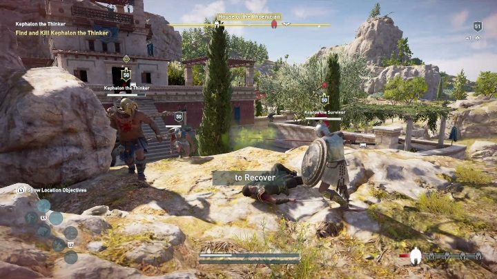 Tego przeciwnika również znajdziesz w okolicy House of the Phoenician - Zadania poboczne epizodu 2 - Mroczne dziedzictwo - Assassins Creed Odyssey - poradnik do gry