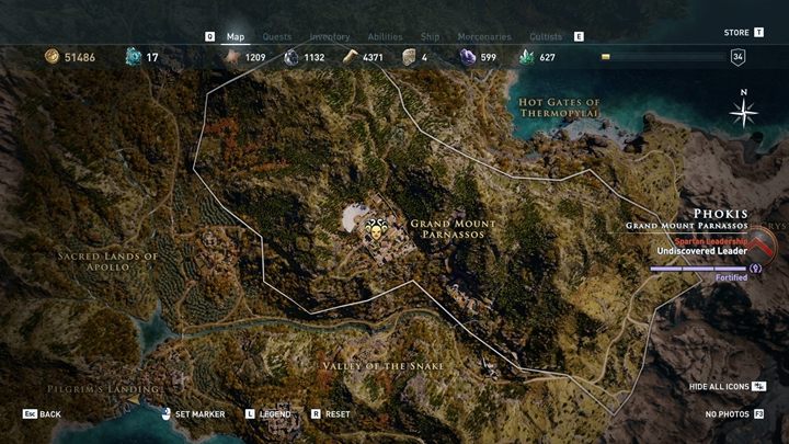 Gdzie go odnaleźć - Srebrny szlak - Czciciele Kosmosa w Assassins Creed Odyssey - Assassins Creed Odyssey - poradnik do gry