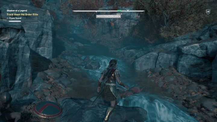 Zadanie to rozpocznie się od poszukiwań śladów zbrodni wokół wioski - Cień legendy | Solucja Dziedzictwo pierwszego ostrza DLC - Assassins Creed Odyssey - poradnik do gry