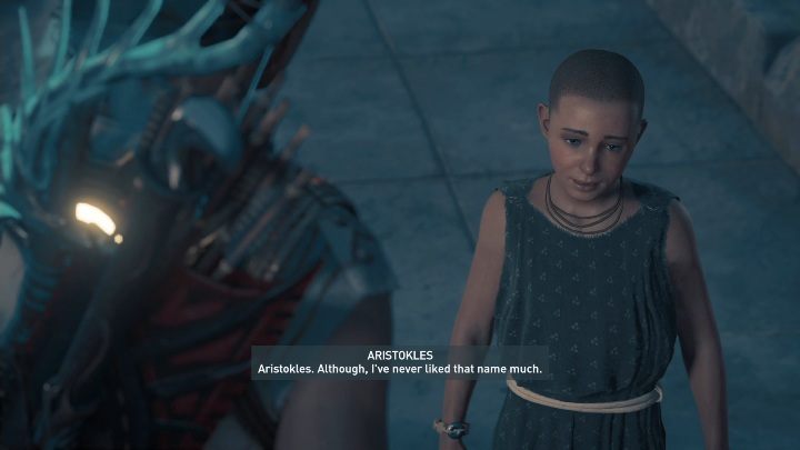 W trakcie rozmowy pojawi się jednak dziecko, które będzie chętniejsze do przekazywania Ci informacji - Proces Sokratesa - Solucja Assassins Creed Odyssey - Assassins Creed Odyssey - poradnik do gry