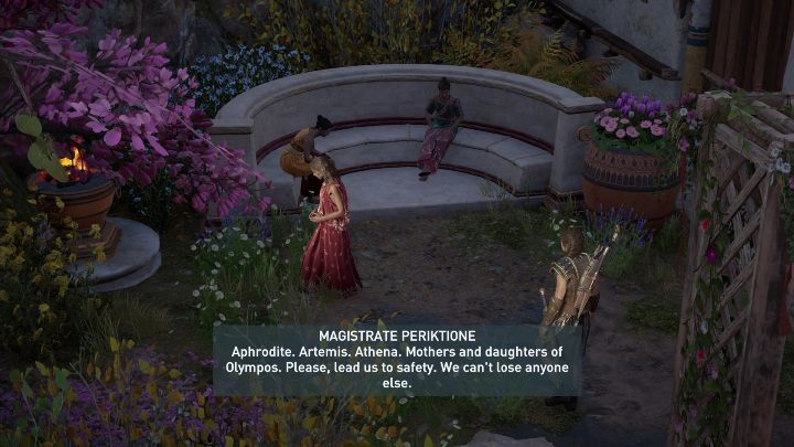 Aby rozpocząć misję musisz porozmawiać z jedną z kobiet - Córy Lalaji - Nowe zadanie poboczne w Assassins Creed Odyssey - Assassins Creed Odyssey - poradnik do gry