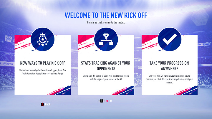 Tryb Kick Off w grze FIFA 19 pozwala stworzyć szybki mecz offline przeciwko drużynom sterowanym przez komputer lub rozegrać spotkanie razem z przyjaciółmi - Tryby rozgrywki w FIFA 19 - FIFA 19 - poradnik do gry