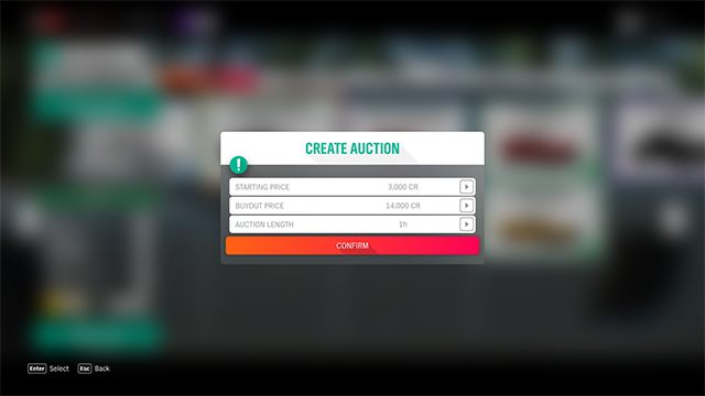 Możesz sam zadecydować o cenie i długości aukcji. - Kupno i sprzedaż samochodów w Forza Horizon 4 - Forza Horizon 4 - poradnik do gry