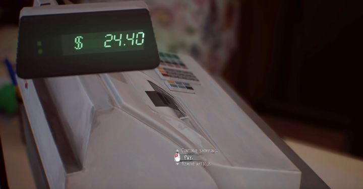 Upewnij się, czy posiadasz wystarczającą ilość pieniędzy, by zapłacić za zakupy - Rozdział 2 - Park i stacja benzynowa | Solucja Epizodu 1 gry Life is Strange 2 - Life is Strange 2 - poradnik do gry