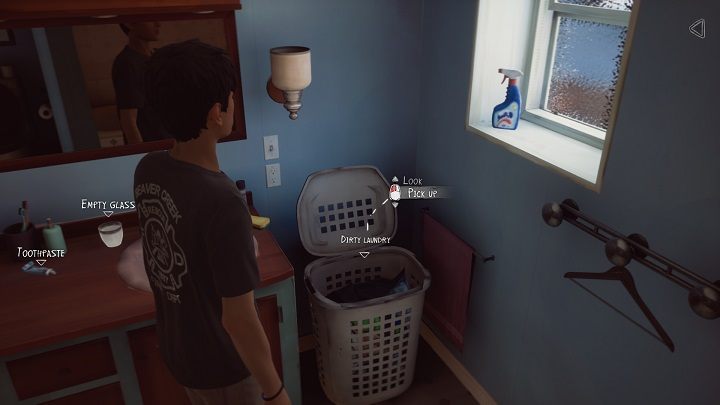 Aby zrobić pranie, schodzimy na dół, idziemy w lewo i w pierwsze wejście po prawej - Rozdział 2 - Wakacje u babci | Solucja Epizodu 2 gry Life is Strange 2 - Life is Strange 2 - poradnik do gry