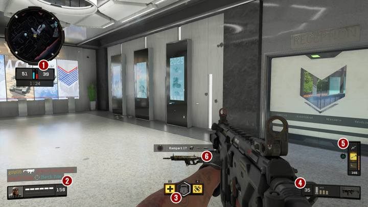 Interfejs użytkownika jest prosty i dzieli się na kilka elementów - Call of Duty Black Ops 4 - poradnik do gry