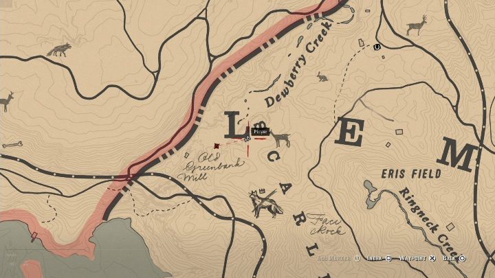 Drugie kości znajdziesz na wschodniej stronie Lemoyne - Red Dead Redemption 2: Kości dinozaurów - Sekrety i znajdźki - Red Dead Redemption 2 - poradnik do gry