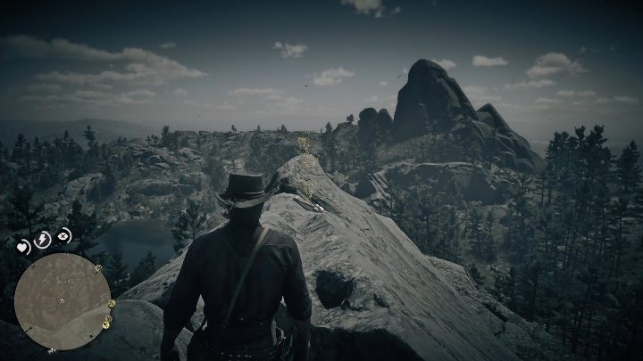 Aby dostać się do kości musisz pierw wbiec na jedną z gór - Red Dead Redemption 2: Kości dinozaurów - Sekrety i znajdźki - Red Dead Redemption 2 - poradnik do gry