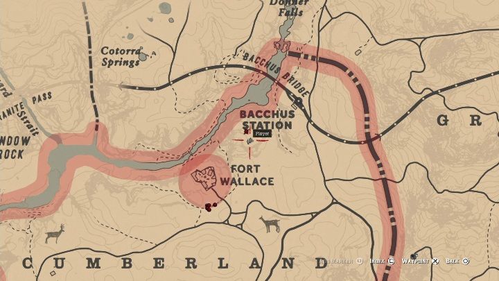 Kości te znajdziesz pomiędzy Baccus Station, a Fort Wallace - Red Dead Redemption 2: Kości dinozaurów - Sekrety i znajdźki - Red Dead Redemption 2 - poradnik do gry
