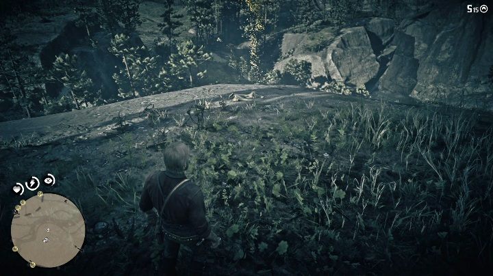 Te kości znajdują się na zboczu góry, nad urwiskiem - Red Dead Redemption 2: Kości dinozaurów - Sekrety i znajdźki - Red Dead Redemption 2 - poradnik do gry