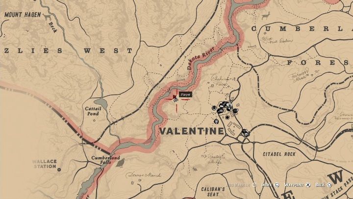 Te kości znajdziesz na północ od Valentine, koło Dakota River - Red Dead Redemption 2: Kości dinozaurów - Sekrety i znajdźki - Red Dead Redemption 2 - poradnik do gry