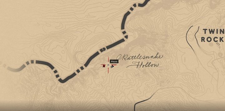 Obiekt ten znajdziesz na wschód od Twin Rocks - Red Dead Redemption 2: Kości dinozaurów - Sekrety i znajdźki - Red Dead Redemption 2 - poradnik do gry