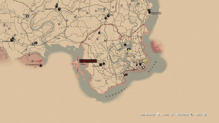 1 - Red Dead Redemption 2: Unikalne przedmioty - Mapa - Red Dead Redemption 2 - poradnik do gry