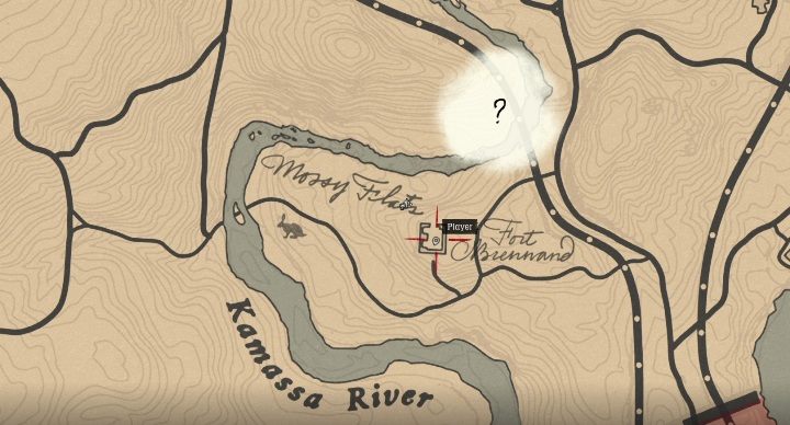 Przedmiot ten znajduje się na zachód od Van Horn, po wschodniej stronie Kamassa River - Red Dead Redemption 2: Unikalne przedmioty - Mapa - Red Dead Redemption 2 - poradnik do gry