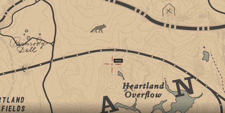 Przedmiot ten znajdziesz na wschodniej części Annesburga, koło Hearland Overflow - Red Dead Redemption 2: Unikalne przedmioty - Mapa - Red Dead Redemption 2 - poradnik do gry