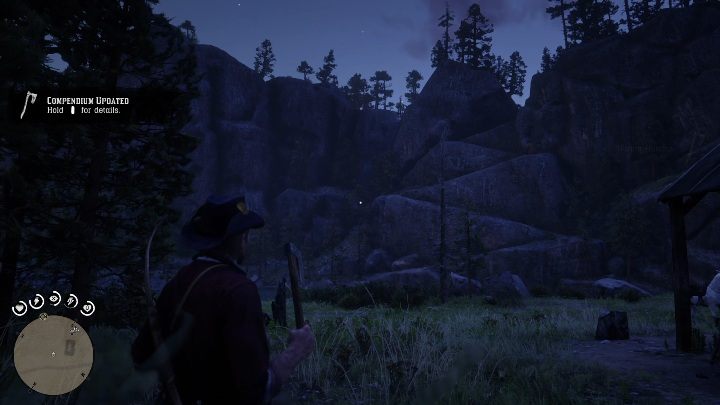 Tomahawk wbity jest w pień przy drewnianych kolumnach - Red Dead Redemption 2: Unikalne przedmioty - Mapa - Red Dead Redemption 2 - poradnik do gry