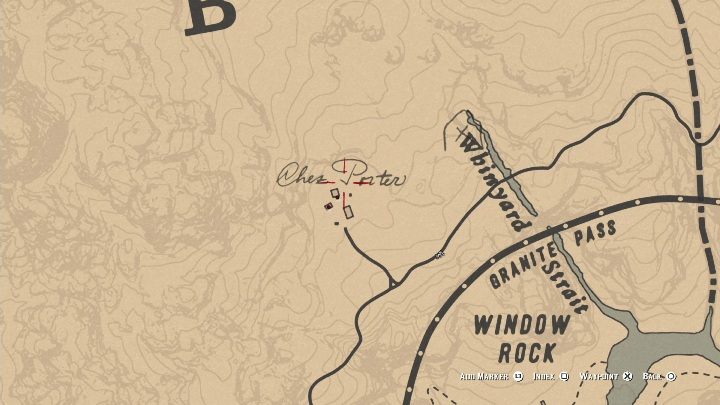 Gospodarstwo Chez Porter znajdziesz koło Window Rock, w południowej części Ambarino - Red Dead Redemption 2: Gospodarstwa - lista, mapy, porady - Red Dead Redemption 2 - poradnik do gry