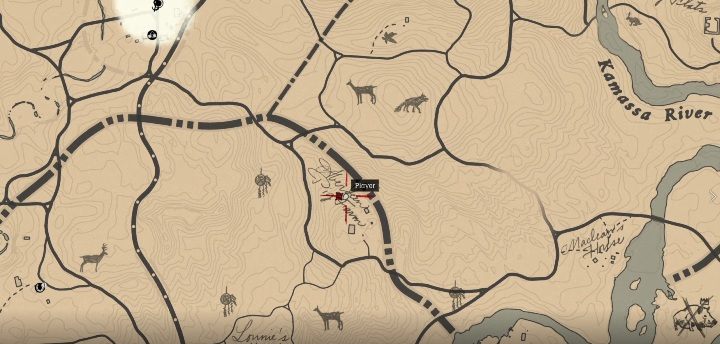Gospodarstwo Aberdeen Pig Farm, znajdziesz koło Kamassa River, w południowej części New Hanover - Red Dead Redemption 2: Gospodarstwa - lista, mapy, porady - Red Dead Redemption 2 - poradnik do gry