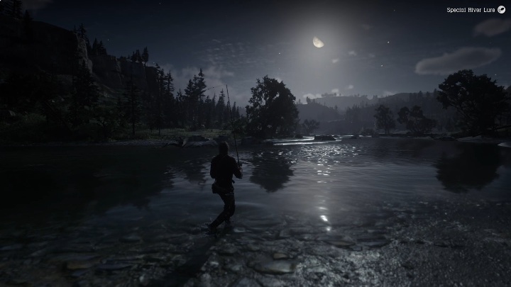 W tym przypadku możesz zarzucić wędkę z obojętnie jakiego brzegu rzeki - Red Dead Redemption 2: Legendarny Szczupak czarny - mapy, porady - Red Dead Redemption 2 - poradnik do gry