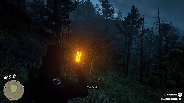 Zadaniem Arthura jest rozmieszczenie trzech piorunochronów we właściwych miejscach - Red Dead Redemption 2: Radosny, energiczny chłopiec - opis przejścia, mapa - Red Dead Redemption 2 - poradnik do gry