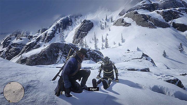 Poszukiwanego automatona odnajdziesz obok Colter w miejscu pokazanym na powyższych obrazkach - Red Dead Redemption 2: Radosny, energiczny chłopiec - opis przejścia, mapa - Red Dead Redemption 2 - poradnik do gry