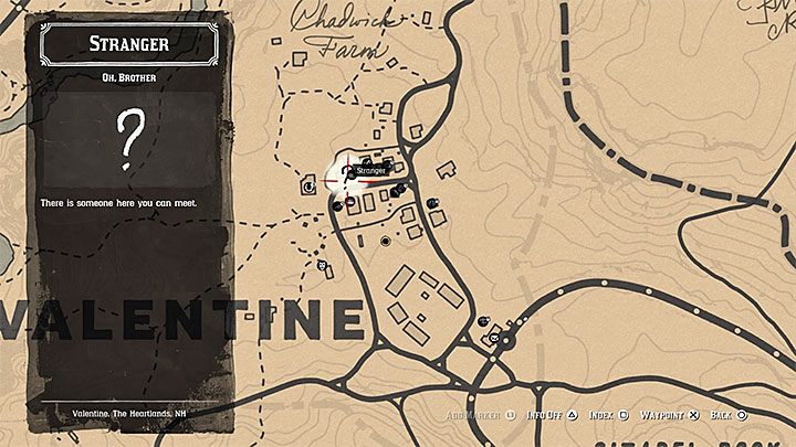 Okazja do rozpoczęcia tego zadania pojawia się w miasteczku Valentine - Red Dead Redemption 2: O, bracie - opis przejścia, mapa, porady - Red Dead Redemption 2 - poradnik do gry