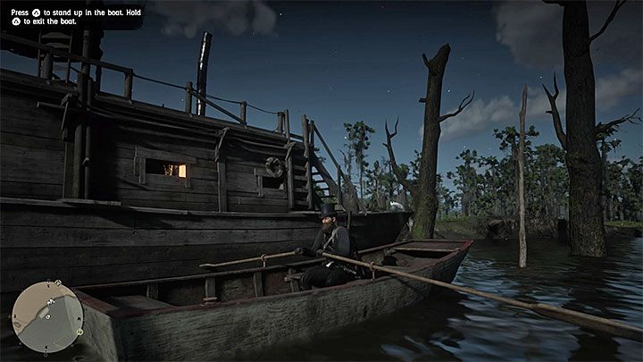 Dużego domu na wodzie nie możesz ruszyć z miejsca, ale interaktywna łódka jest ukryta za nim (powyższy obrazek) - Red Dead Redemption 2: Łódka - gdzie znaleźć? - Red Dead Redemption 2 - poradnik do gry