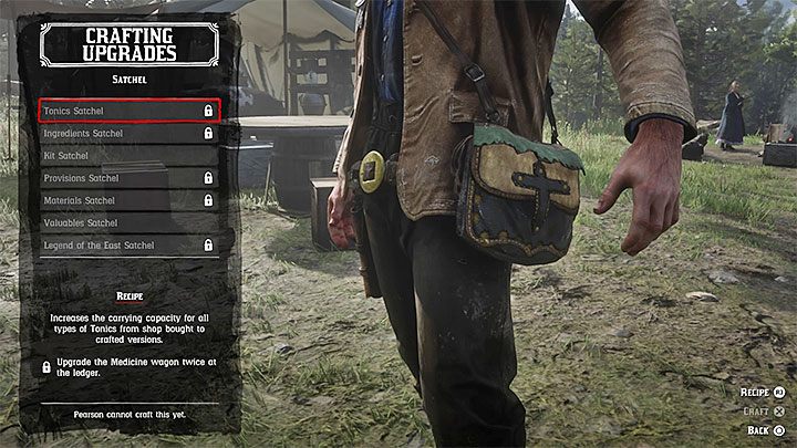 Do wytwarzania nowych torb potrzebne są przede wszystkim narzędzia kaletnicze (Leather Working Tools) - sposób ich pozyskania opisaliśmy na stronie Jak zdobyć narzędzia kaletnicze potrzebne do craftingu - Red Dead Redemption 2: Pojemność torby na przedmioty - jak zwiększyć? - Red Dead Redemption 2 - poradnik do gry