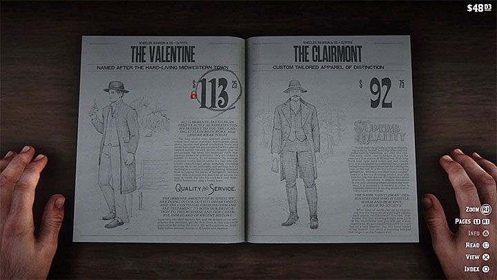 Niektóre stroje dostępne są od samego początku gry lub są nagrodami z tytułu zaliczania misji, aczkolwiek nowe stroje możesz też kupować w sklepach - Red Dead Redemption 2: Ubiór bohatera - jak, po co zmieniać? - Red Dead Redemption 2 - poradnik do gry
