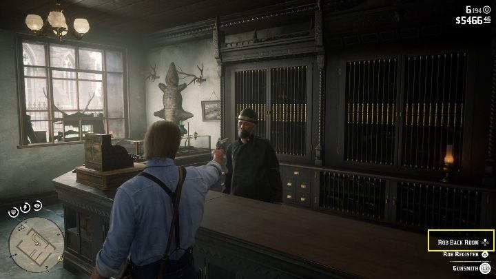 Podjedz, więc do sprzedawcy i zagroz mu bronią - Red Dead Redemption 2: Napady na sklepy - jak obrabować? Lista, lokacje, mapy - Red Dead Redemption 2 - poradnik do gry