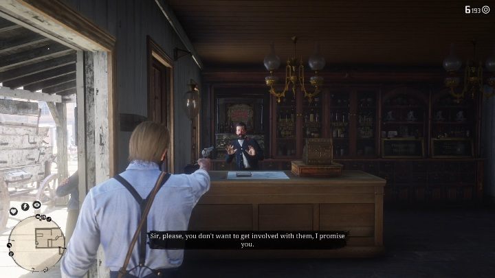 Jeśli rozpoczniesz napad nikt z zewnątrz nie przyjedzie, aby ci przeszkodzić - Red Dead Redemption 2: Napady na sklepy - jak obrabować? Lista, lokacje, mapy - Red Dead Redemption 2 - poradnik do gry
