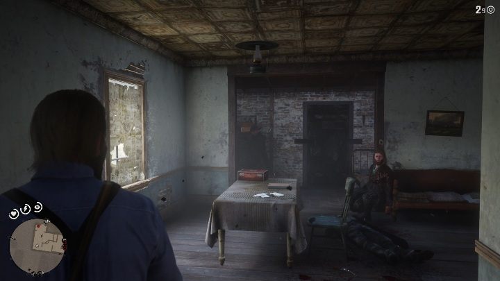 W pomieszczeniu zaatakują cię 3 osoby - Red Dead Redemption 2: Napady na sklepy - jak obrabować? Lista, lokacje, mapy - Red Dead Redemption 2 - poradnik do gry
