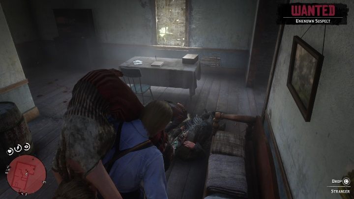 Na stole leżą pieniądze i futerał z bronią - Red Dead Redemption 2: Napady na sklepy - jak obrabować? Lista, lokacje, mapy - Red Dead Redemption 2 - poradnik do gry